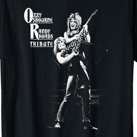 Ozzy Osbourne Randy Rhoads Tribute T-Shirt | Vintage Rock Legends Tee | 24 - Picture 2 of 5